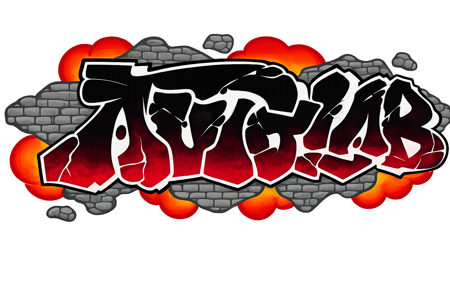 AutoLab Graffiti-Signatur, an der Werkstattwand in Schkeuditz getaggt